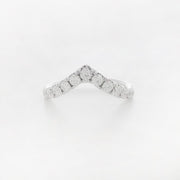 v-shaped half eternity ring