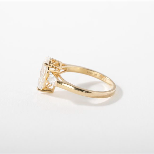 ethical pear shape ring